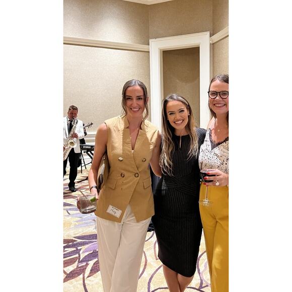 VERONICA BEARD Camel Tan Amika Vest Linen Blend Double Breasted Vest Size 10 - Picture 16 of 16